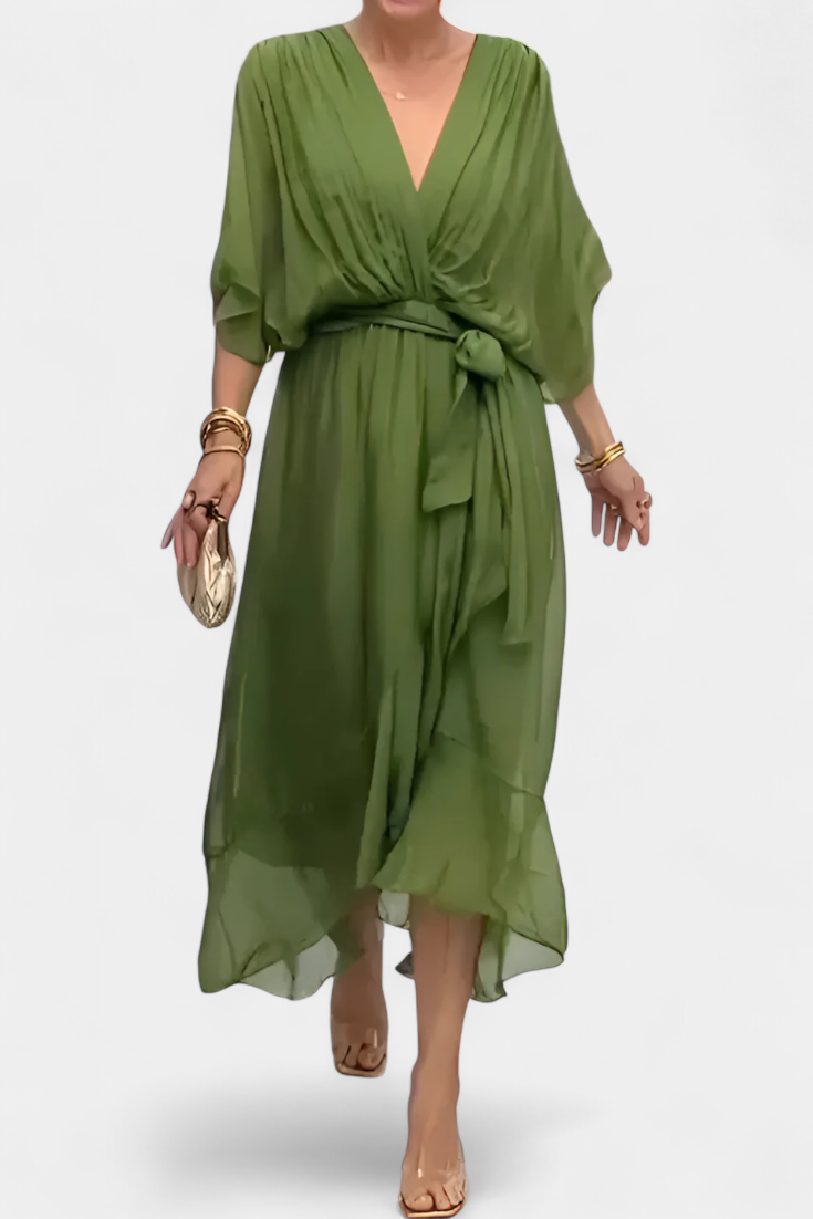 Luisa - Vestido Flowy con Escote en V