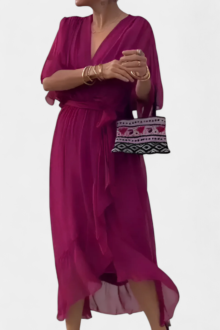 Luisa - Vestido Flowy con Escote en V