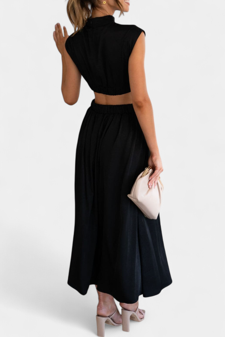 Jocelyn Conjunto de Vestido con Abertura Lateral