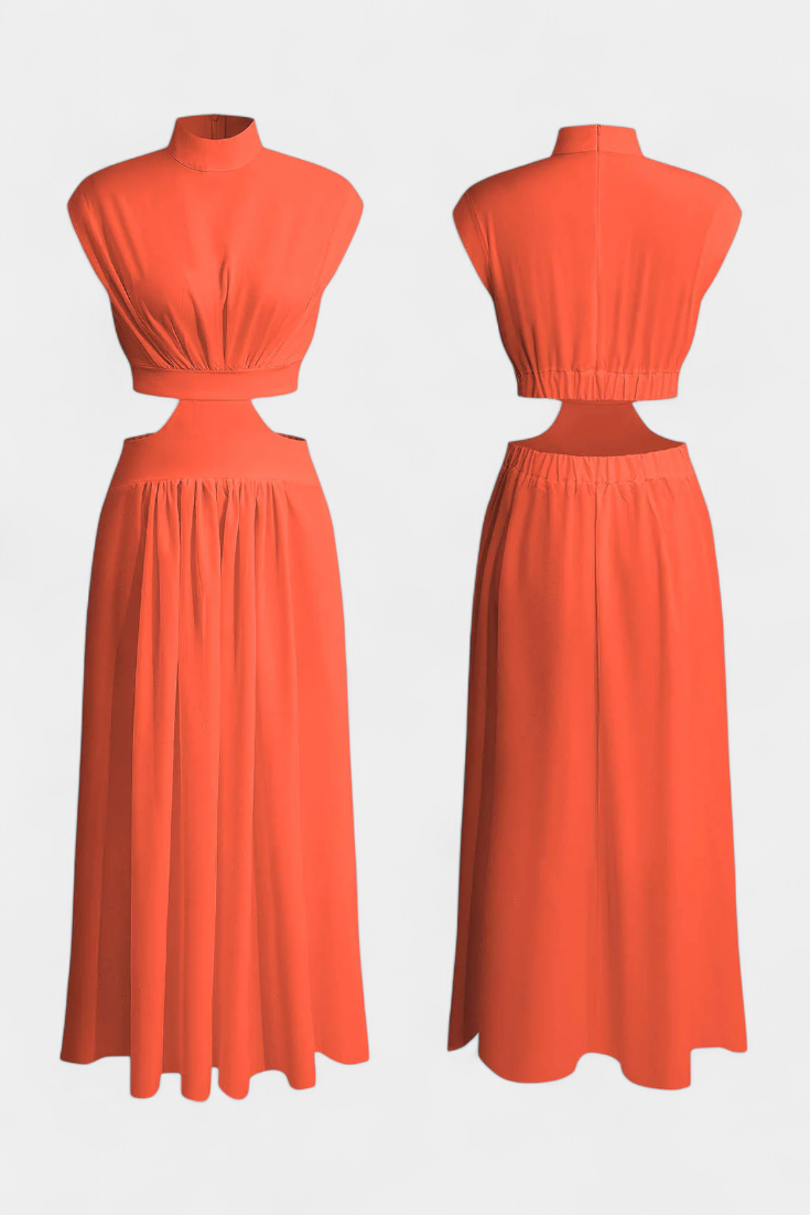 Jocelyn Conjunto de Vestido con Abertura Lateral