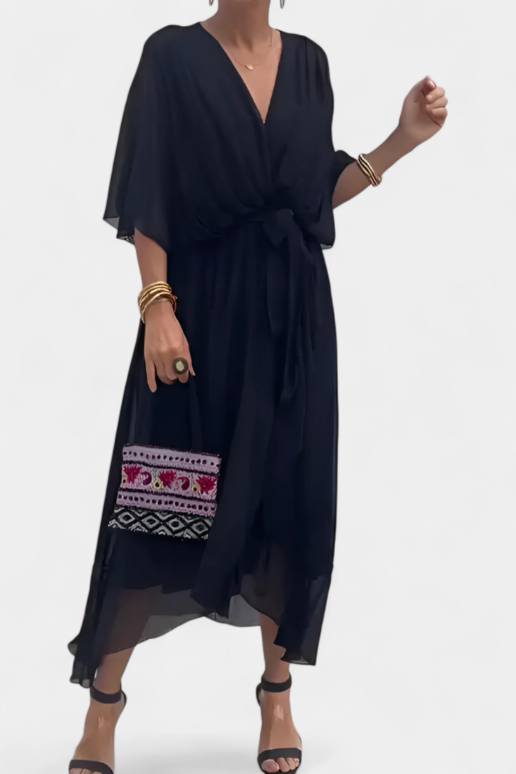Luisa - Vestido Flowy con Escote en V