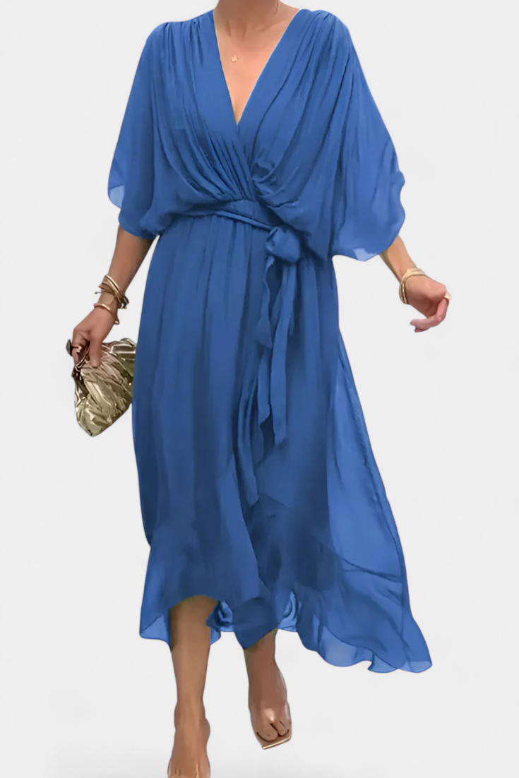 Luisa - Vestido Flowy con Escote en V