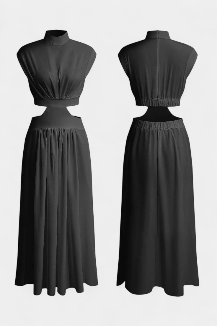 Jocelyn Conjunto de Vestido con Abertura Lateral