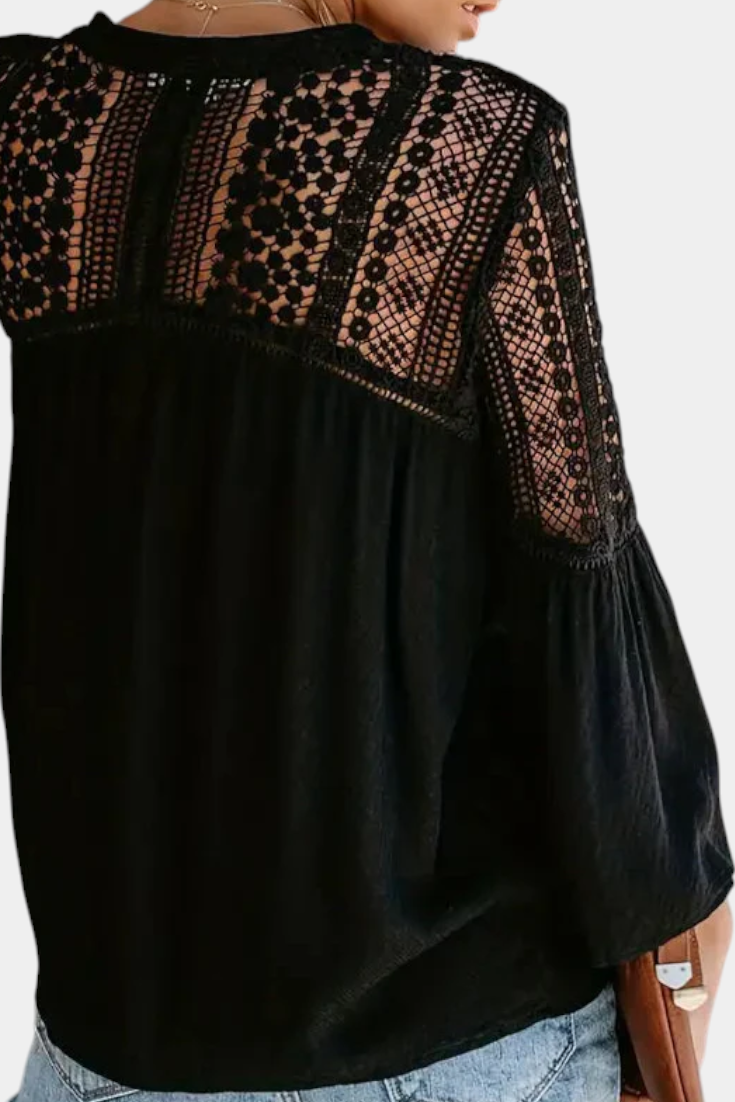Solana - Blusa de Encaje Sunwoven