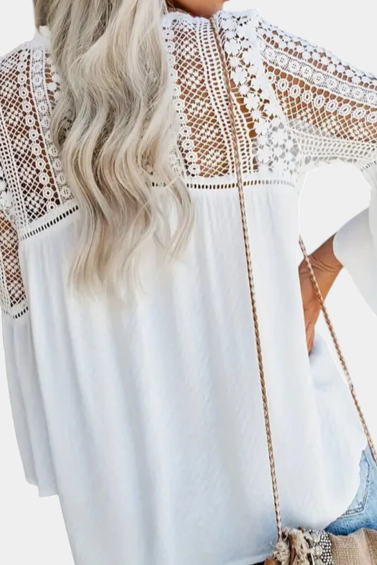 Solana - Blusa de Encaje Sunwoven