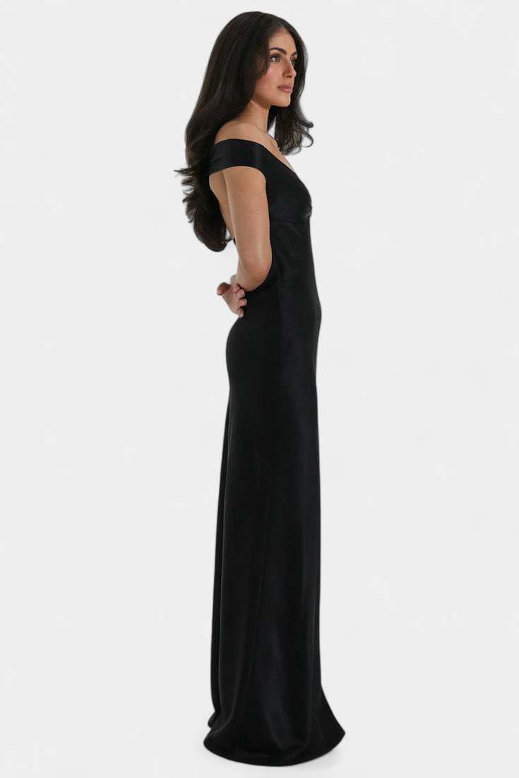 Blerina - Vestido de Cola de Pez Sin Mangas