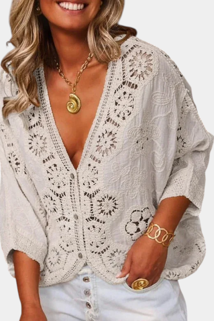 Adele - Blusa de Crochet