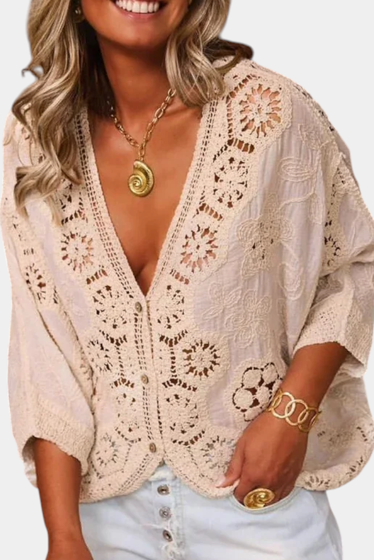 Adele - Blusa de Crochet
