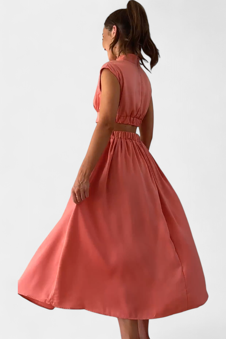 Jocelyn Conjunto de Vestido con Abertura Lateral