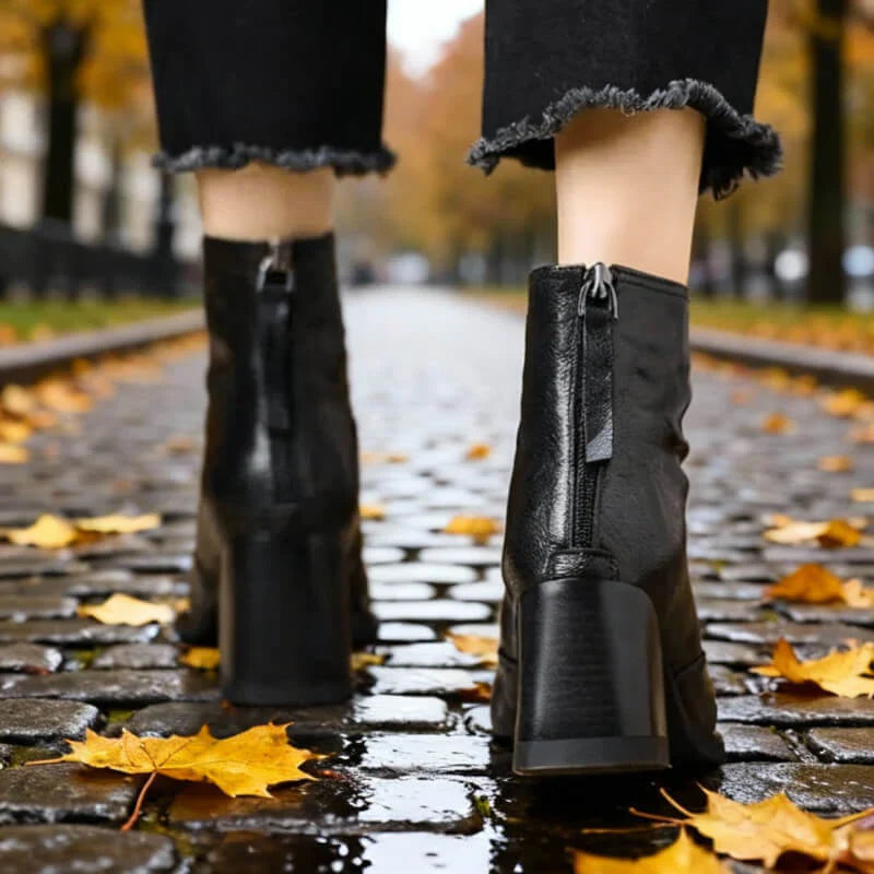 Camille Botas Cómodas de Piel con Puntera